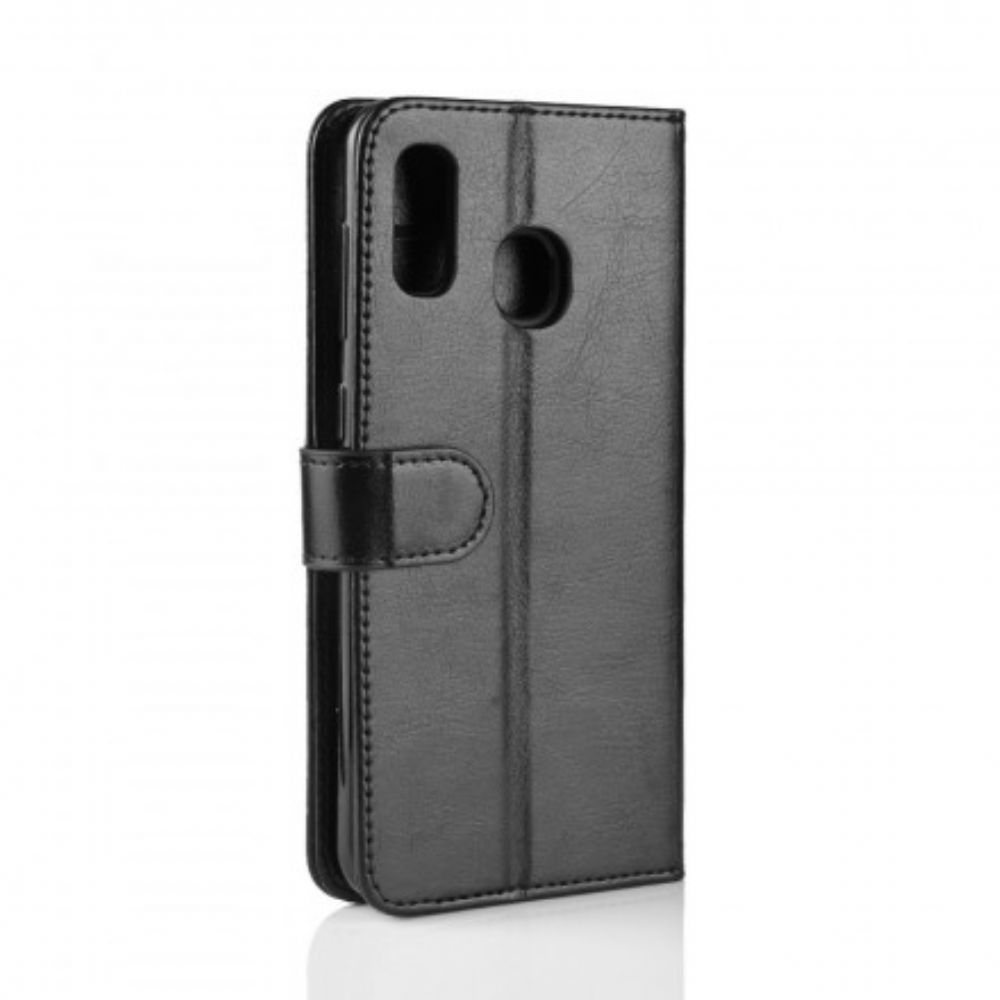 Flip Case Für Samsung Galaxy A30 / A20 Ultra Kunstleder