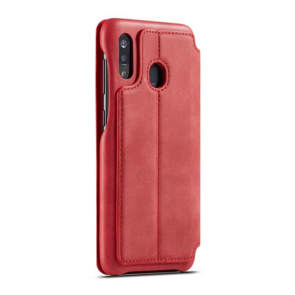 Schutzhülle Für Samsung Galaxy A30 / A20 Flip Case Lc.imeeke Ledereffekt