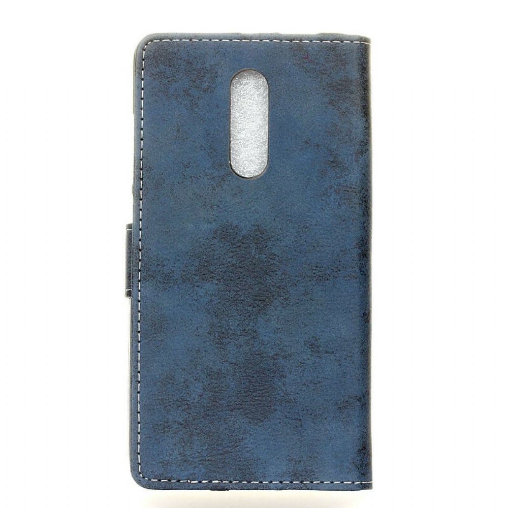 Flip Case Für OnePlus 8 Vintage-leder-effekt