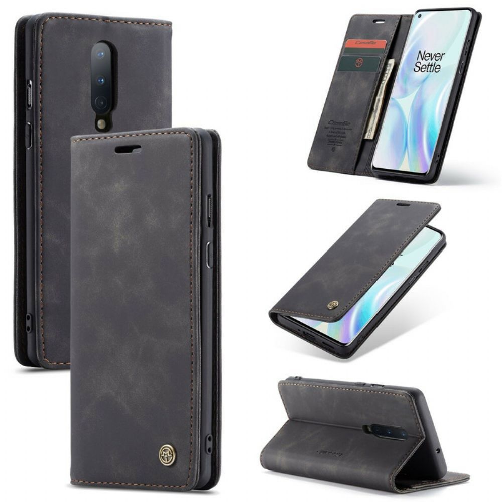 Schutzhülle Für OnePlus 8 Flip Case Caseme Kunstleder