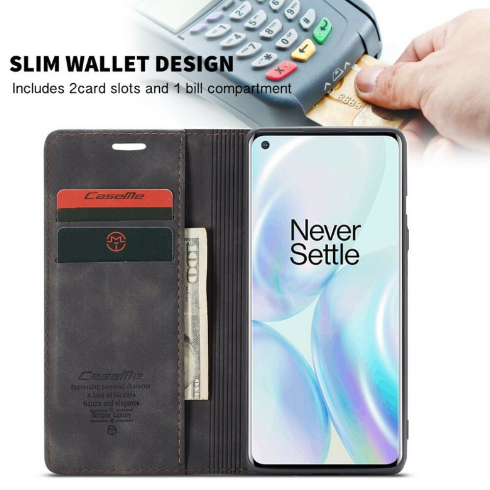 Schutzhülle Für OnePlus 8 Flip Case Caseme Kunstleder