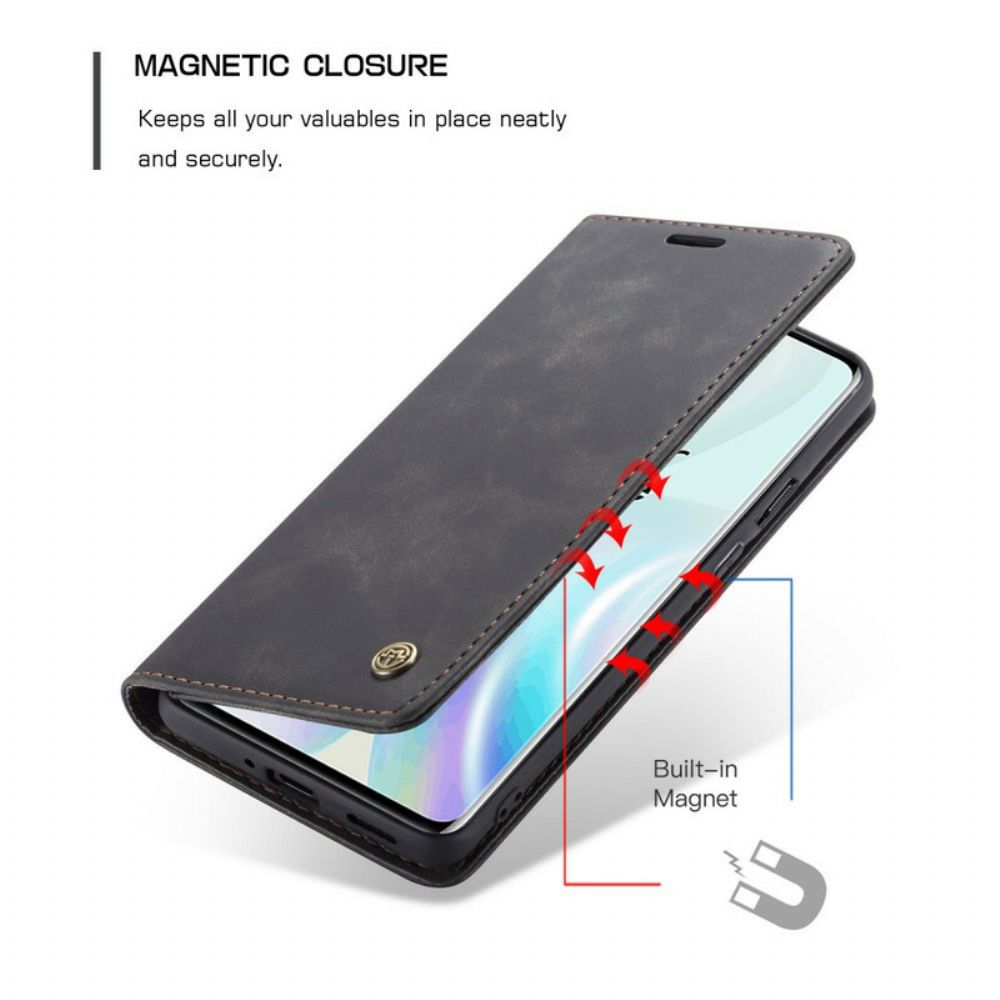 Schutzhülle Für OnePlus 8 Flip Case Caseme Kunstleder