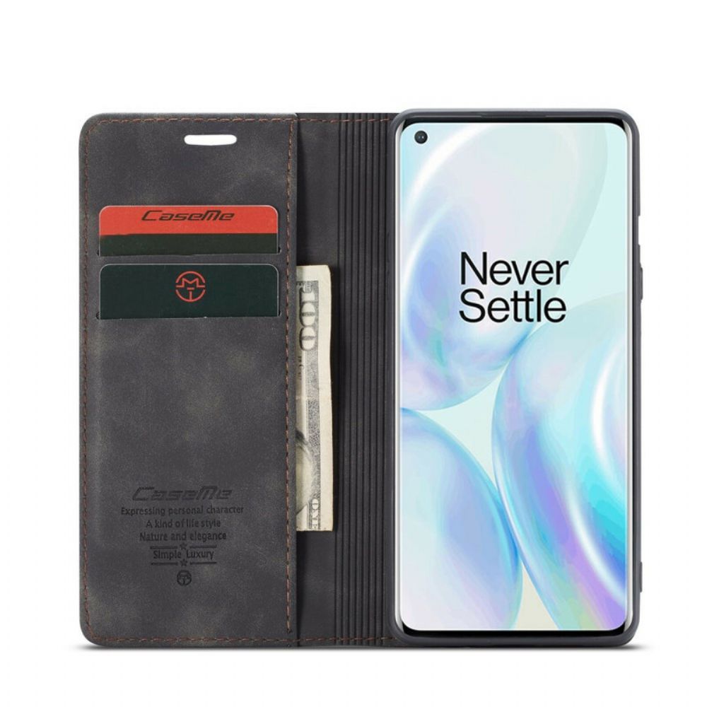 Schutzhülle Für OnePlus 8 Flip Case Caseme Kunstleder