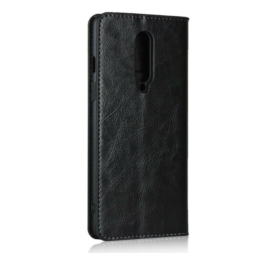 Schutzhülle Für OnePlus 8 Flip Case Echtes Leder