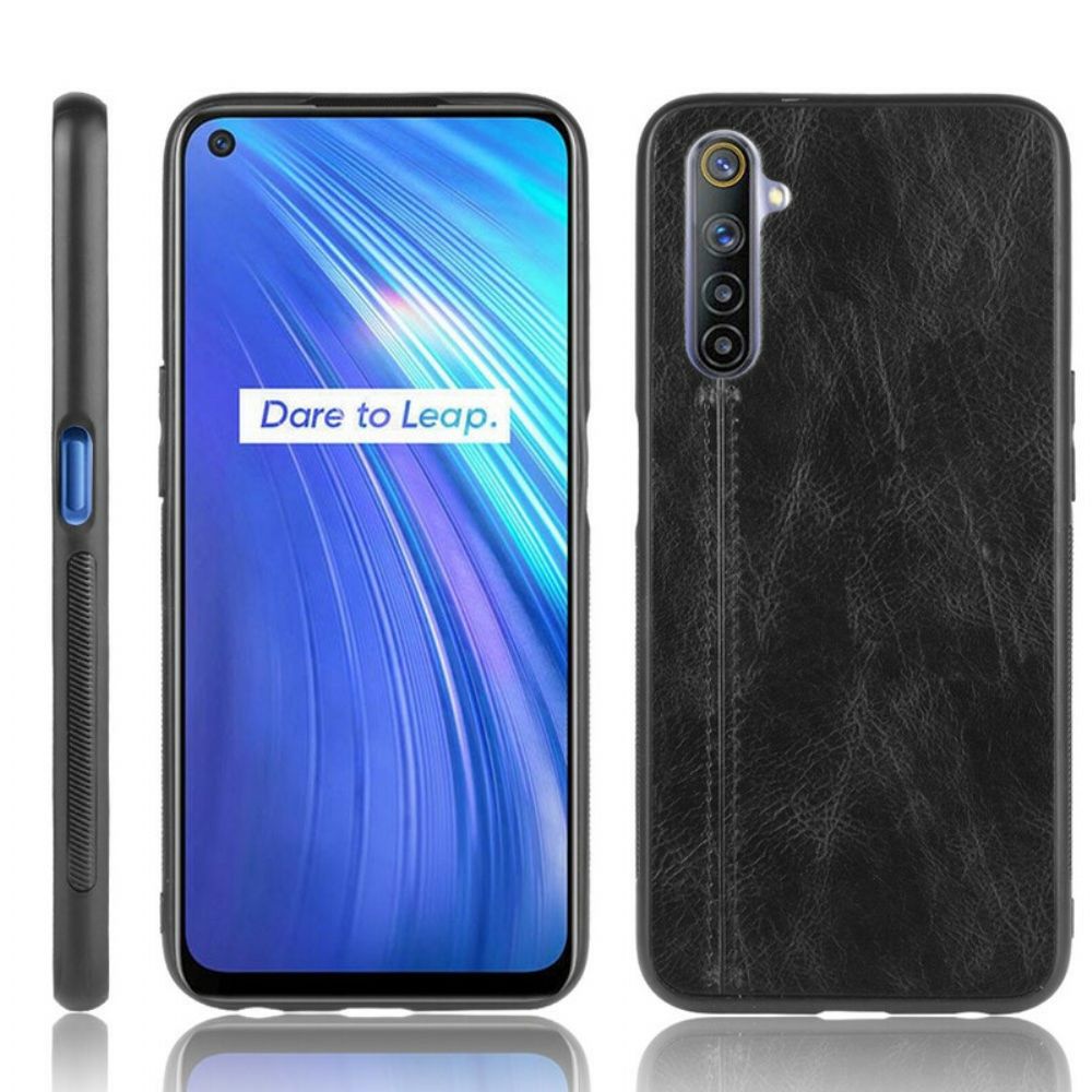 Hülle Für Realme 6 Style Ledernähte