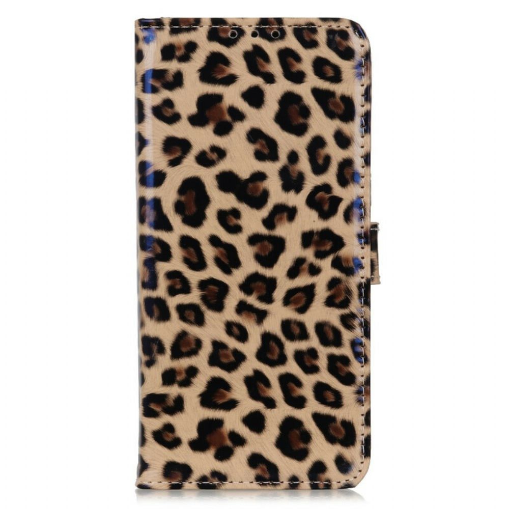 Flip Case Für iPhone 13 Pro Leopard