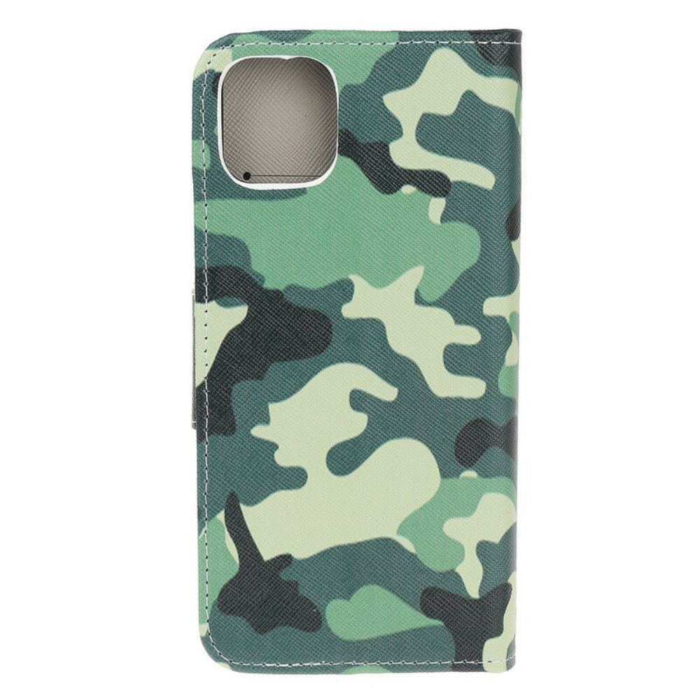 Flip Case Für iPhone 13 Pro Militärische Tarnung