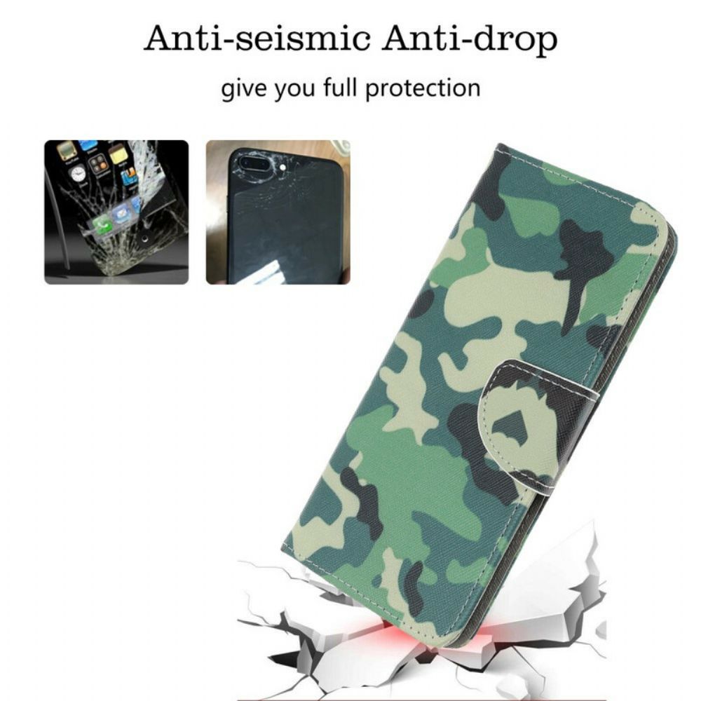 Flip Case Für iPhone 13 Pro Militärische Tarnung