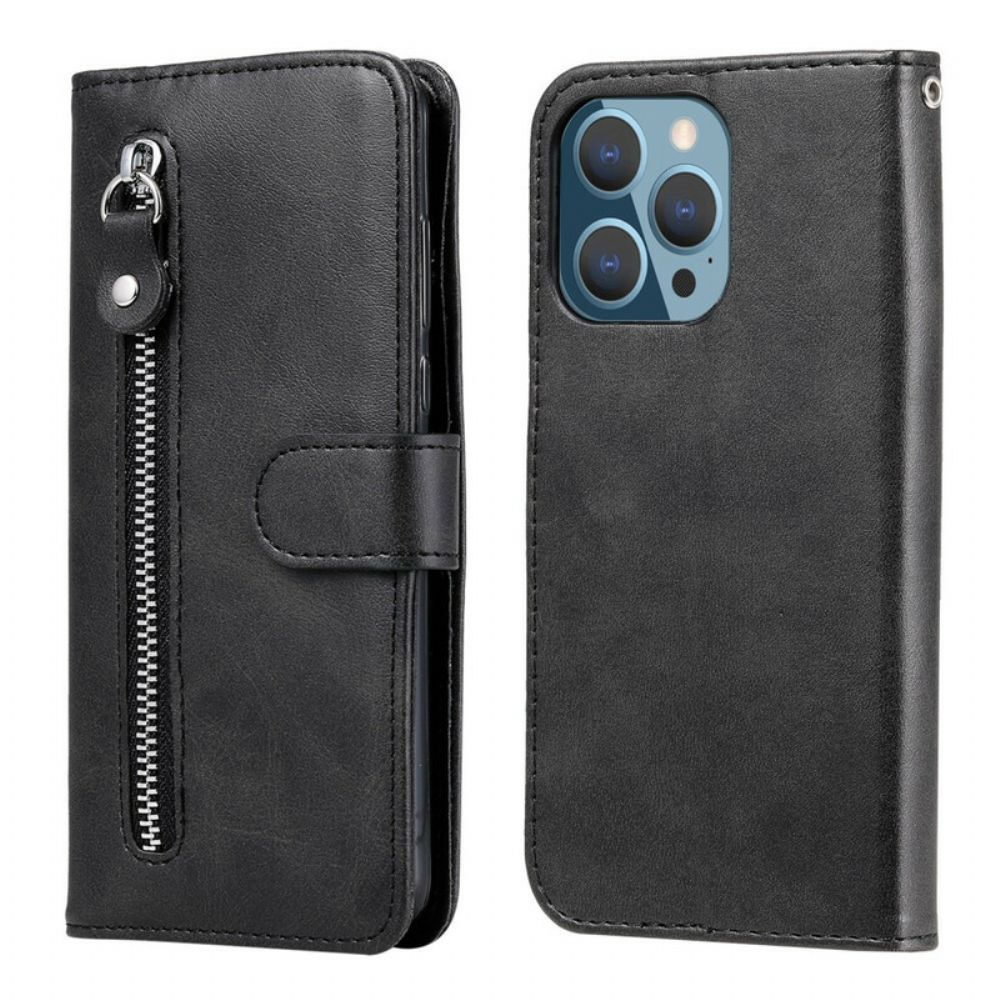 Flip Case Für iPhone 13 Pro Vintage Geldbörse