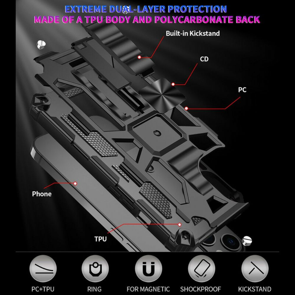 Handyhülle Für iPhone 13 Pro Militärbeständig Abnehmbar