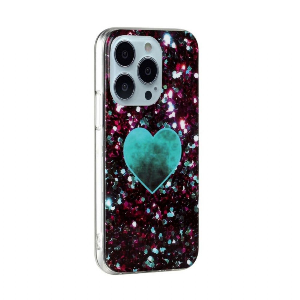 Hülle Für iPhone 13 Pro Glitzermarmor