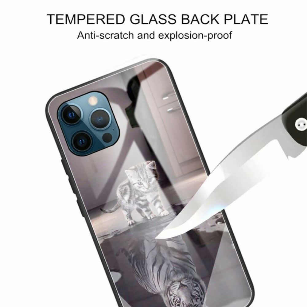 Hülle Für iPhone 13 Pro Kätzchen Traum Gehärtetes Glas