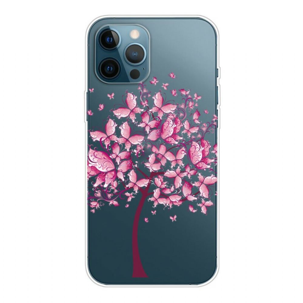 Hülle Für iPhone 13 Pro Rosa Baumkrone