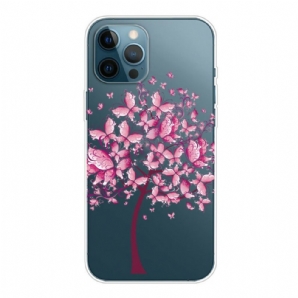 Hülle Für iPhone 13 Pro Rosa Baumkrone