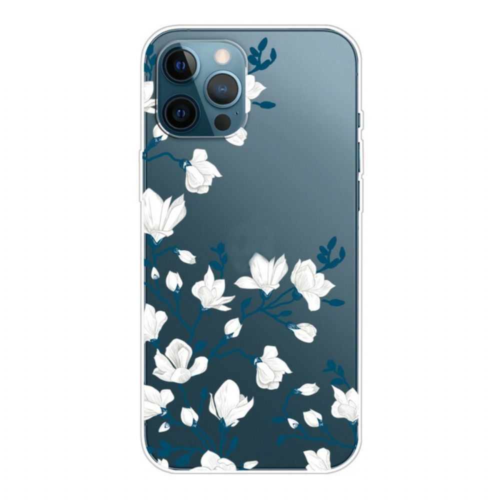 Hülle Für iPhone 13 Pro Weiße Blumen