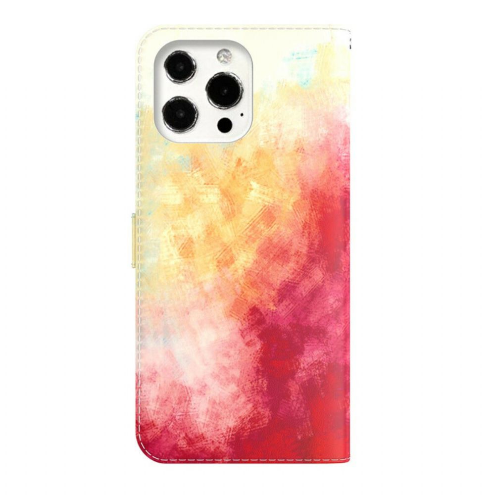 Lederhüllen Für iPhone 13 Pro Aquarell