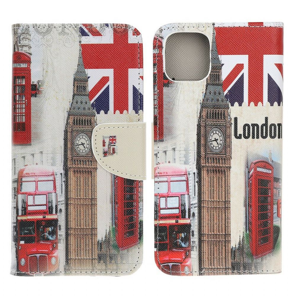 Lederhüllen Für iPhone 13 Pro Londoner Leben