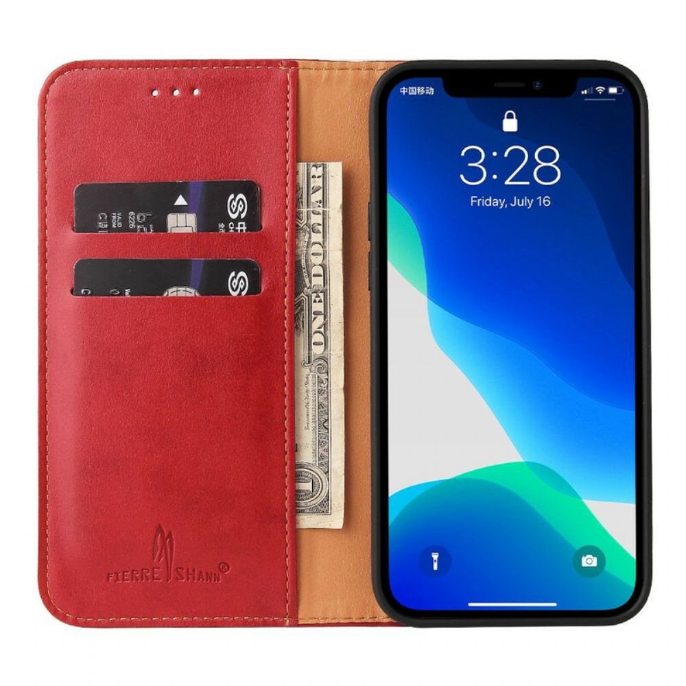 Schutzhülle Für iPhone 13 Pro Flip Case Einfaches Kunstleder