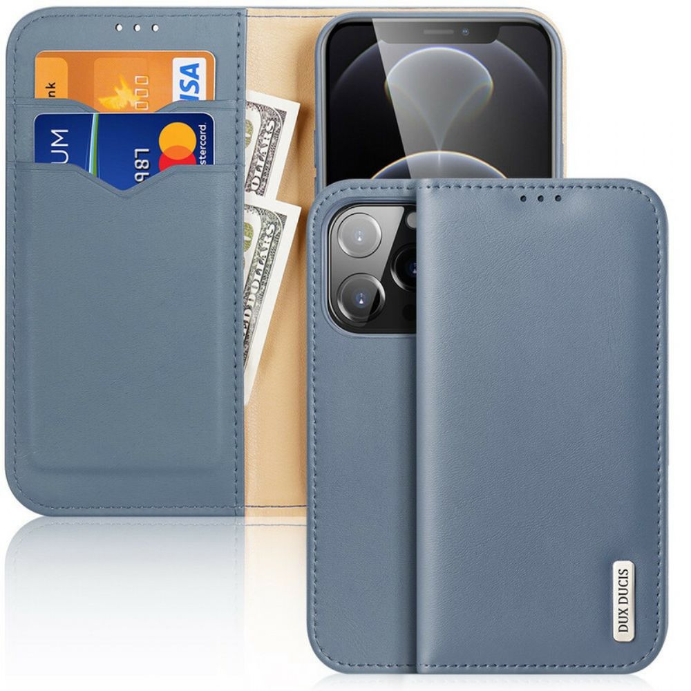 Schutzhülle Für iPhone 13 Pro Flip Case Rfid Spaltleder Dux Ducis