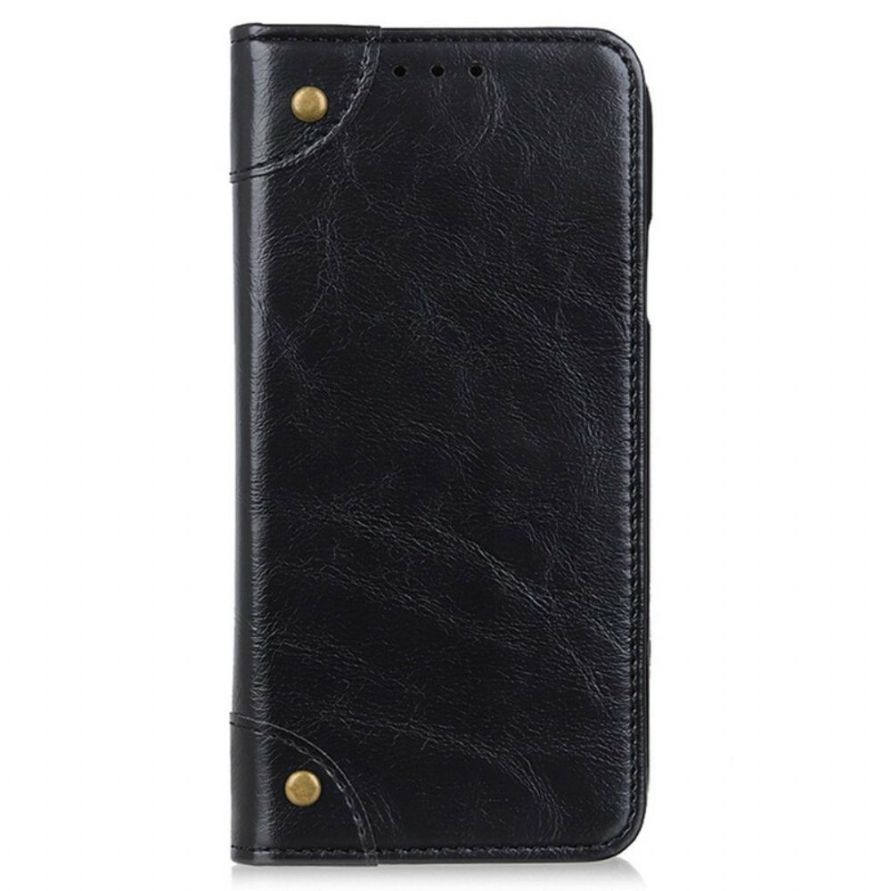 Schutzhülle Für iPhone 13 Pro Flip Case Vintage Nieten