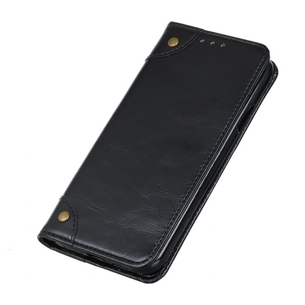 Schutzhülle Für iPhone 13 Pro Flip Case Vintage Nieten