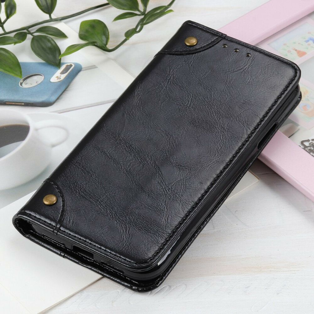 Schutzhülle Für iPhone 13 Pro Flip Case Vintage Nieten