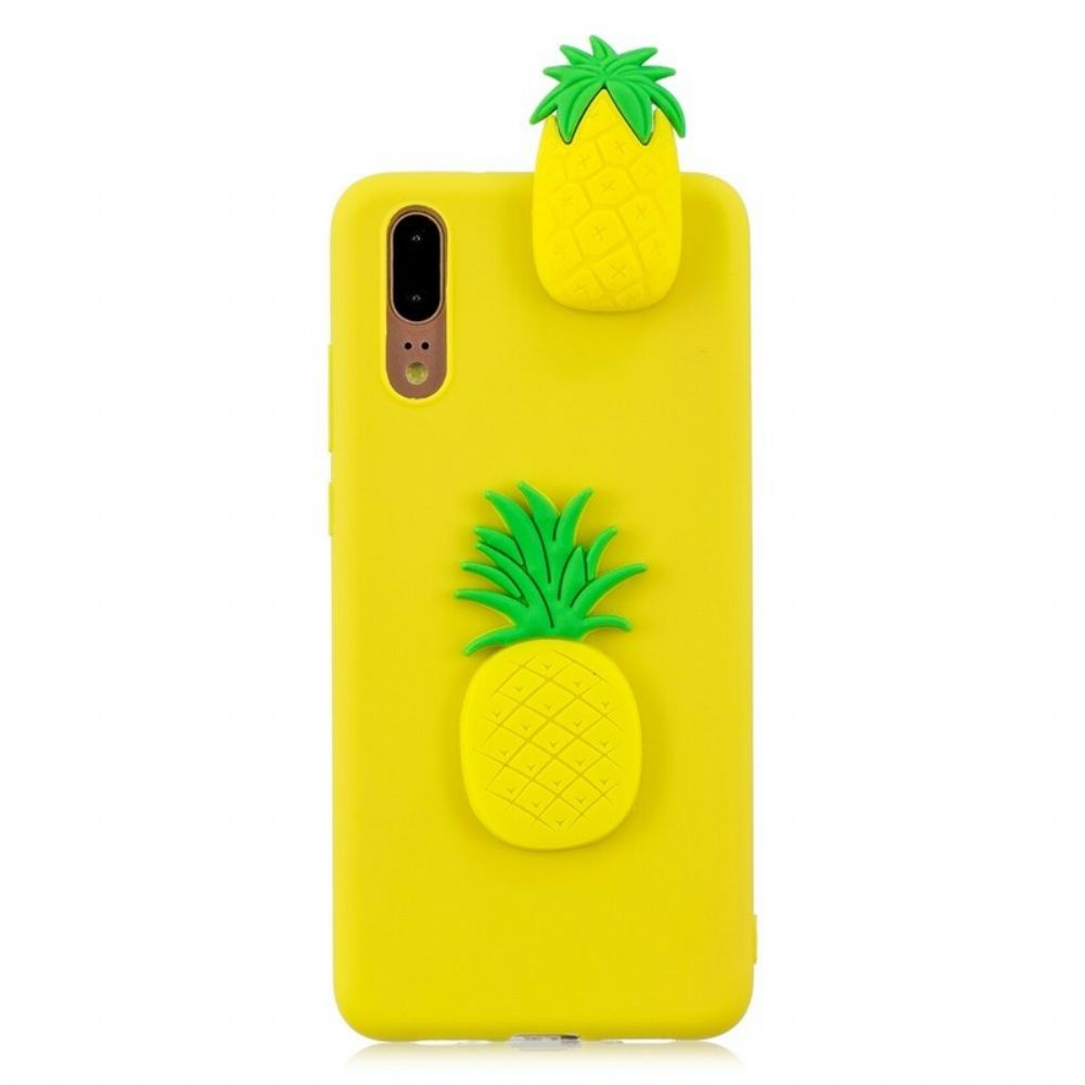 Hülle Für Huawei P20 3d Ananas