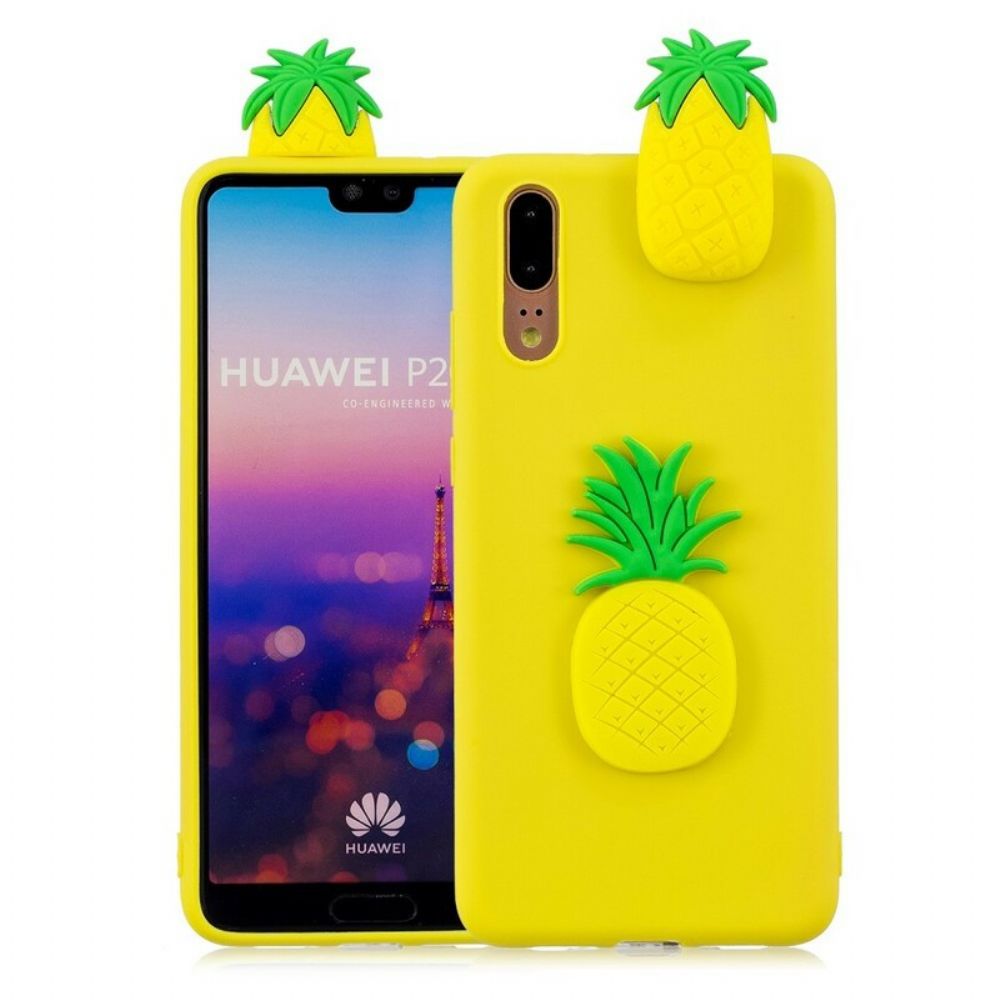 Hülle Für Huawei P20 3d Ananas