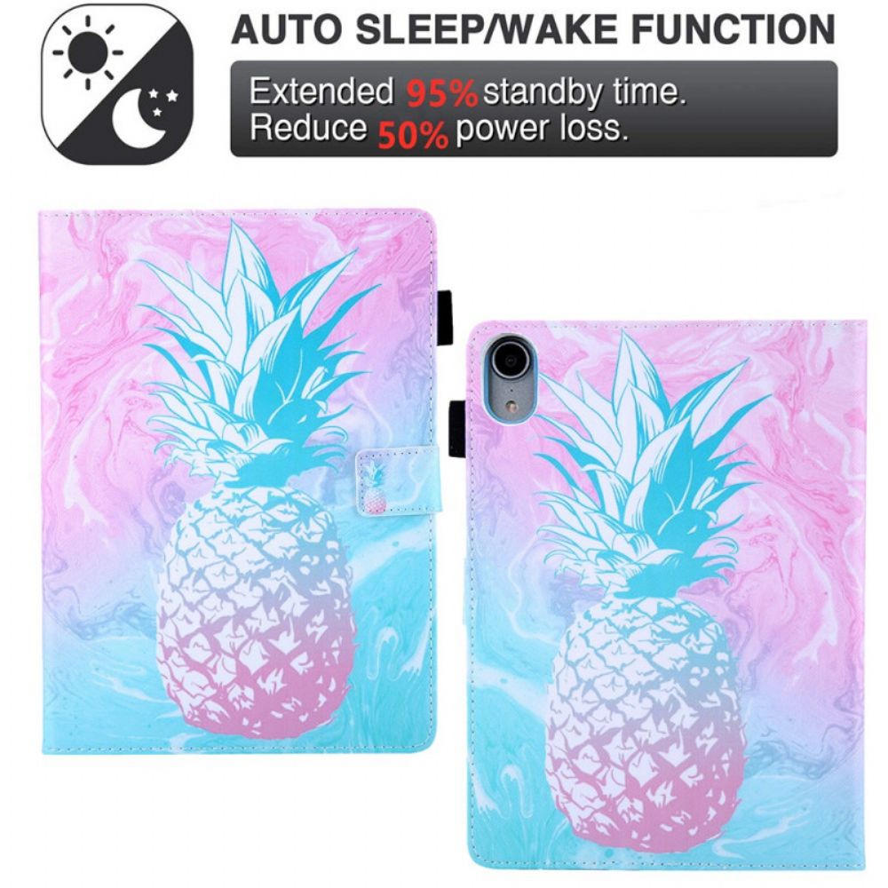 Flip Case Für iPad Mini 6 (2024) Ananas-design