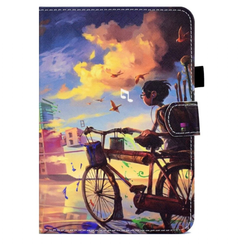 Flip Case Für iPad Mini 6 (2024) Fahrrad Art.-nr