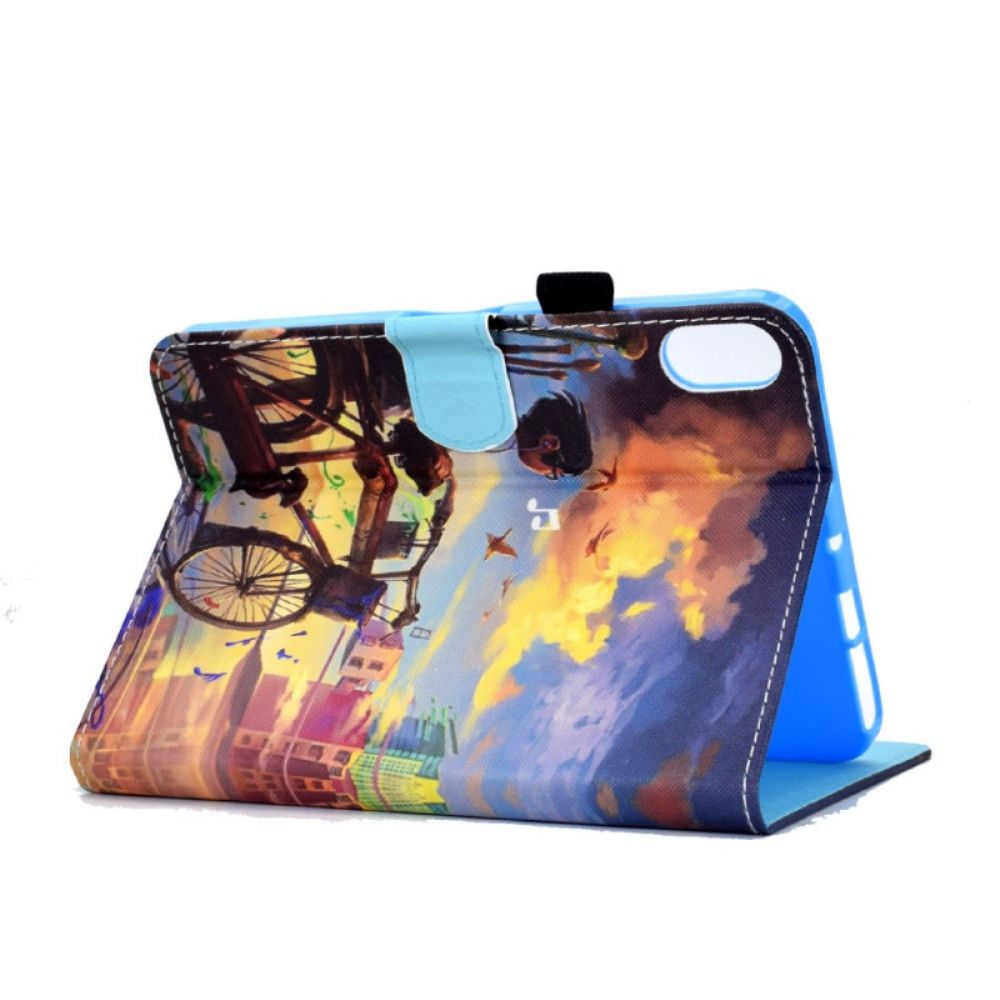 Flip Case Für iPad Mini 6 (2024) Fahrrad Art.-nr