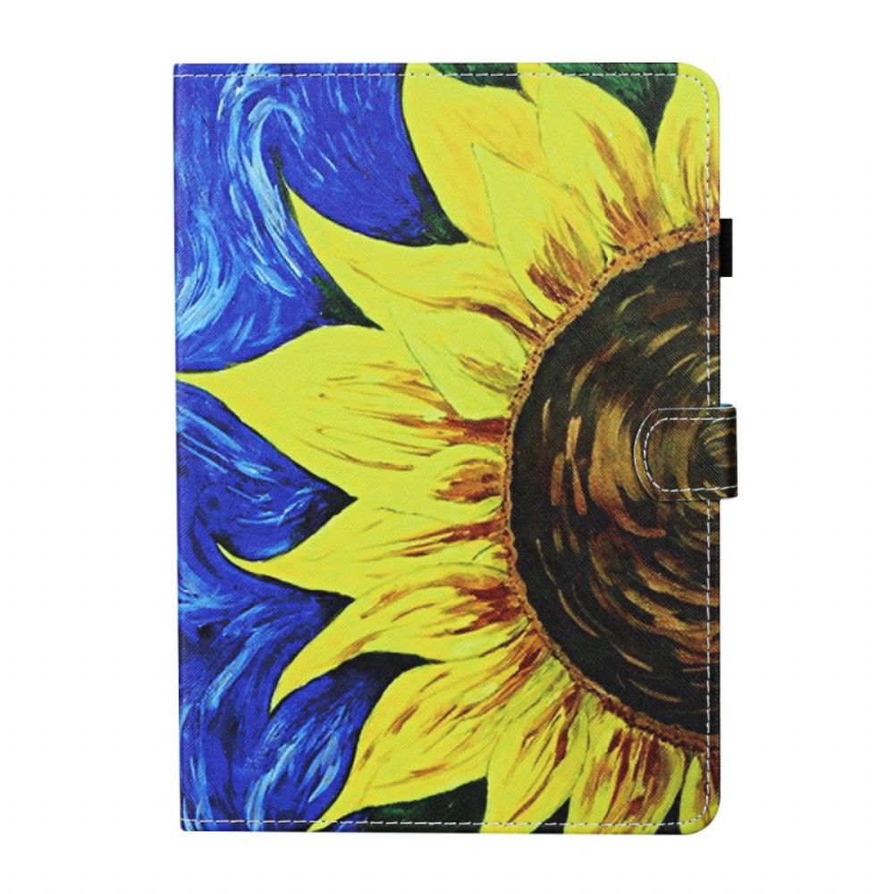 Flip Case Für iPad Mini 6 (2024) Gemalte Sonnenblume