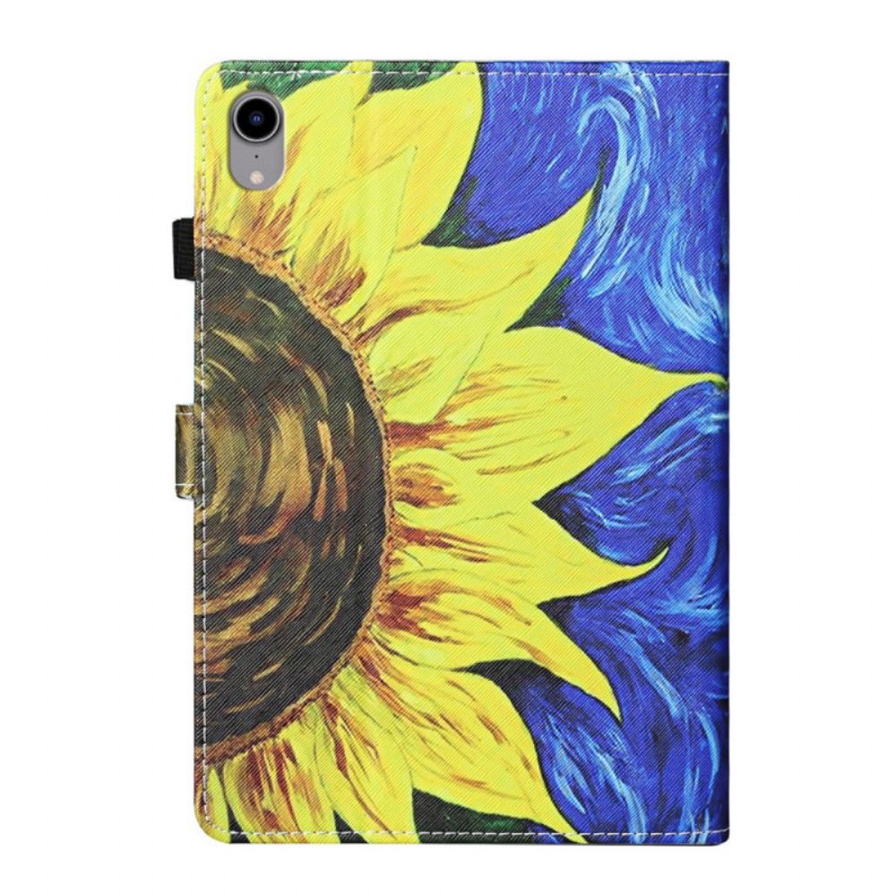 Flip Case Für iPad Mini 6 (2024) Gemalte Sonnenblume