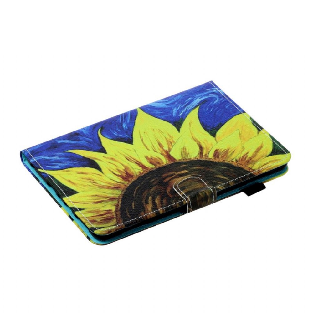 Flip Case Für iPad Mini 6 (2024) Gemalte Sonnenblume