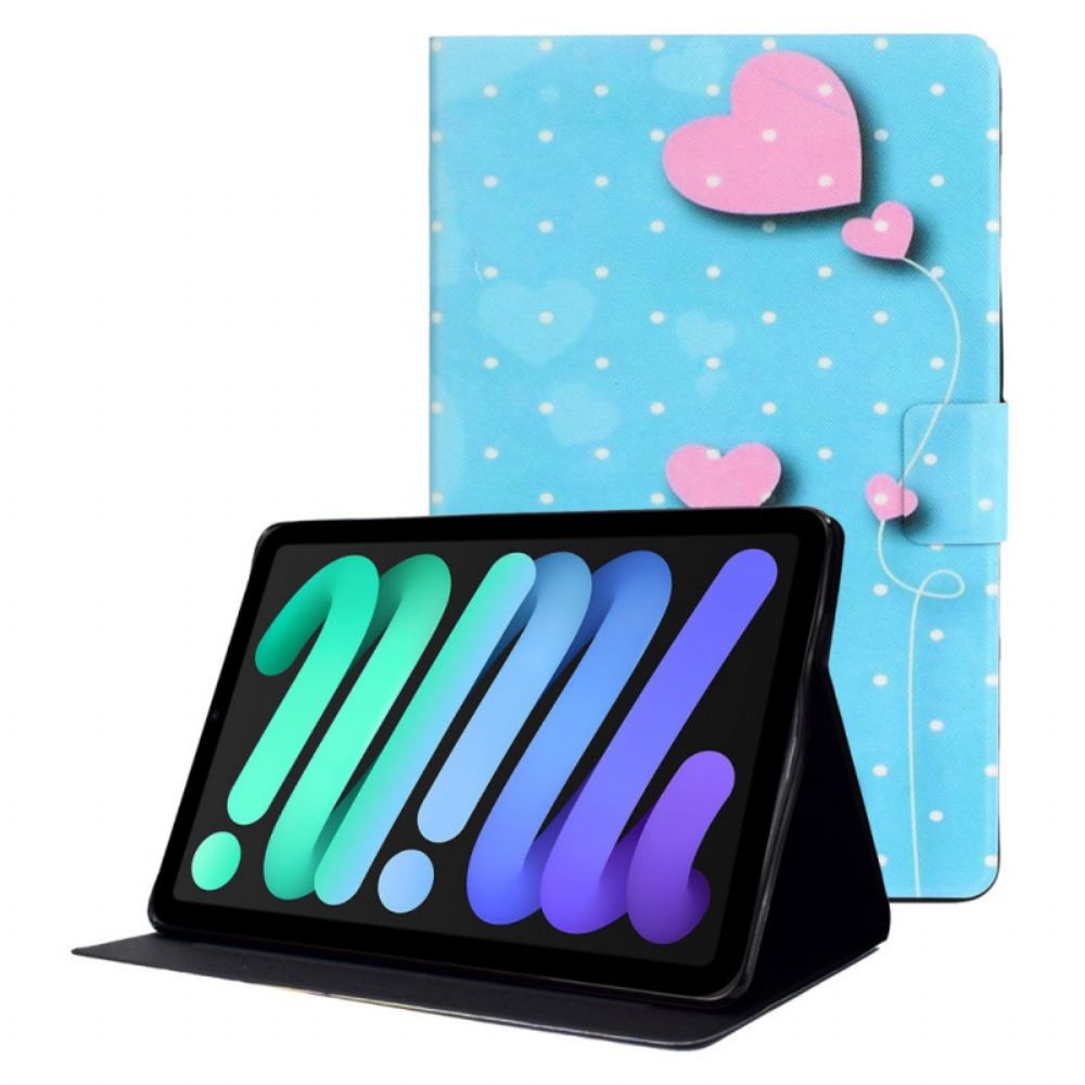 Flip Case Für iPad Mini 6 (2024) Herzballons