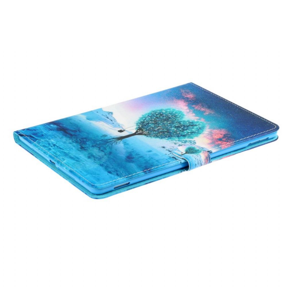 Flip Case Für iPad Mini 6 (2024) Herzbaum