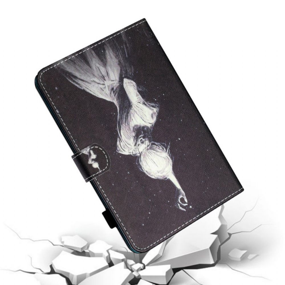 Flip Case Für iPad Mini 6 (2024) Junges Mädchen Kunst