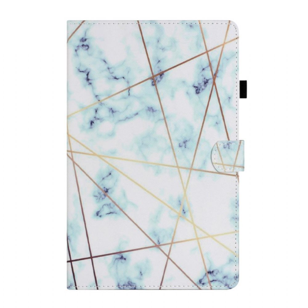 Flip Case Für iPad Mini 6 (2024) Marmor-geometrie