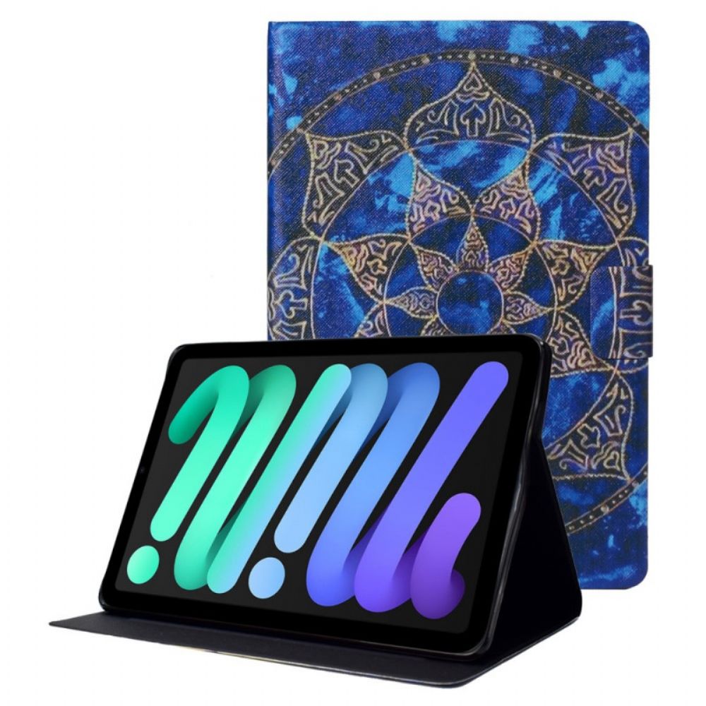 Lederhüllen Für iPad Mini 6 (2024) Ahnen-mandala-muster