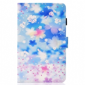 Lederhüllen Für iPad Mini 6 (2024) Aquarellblumen