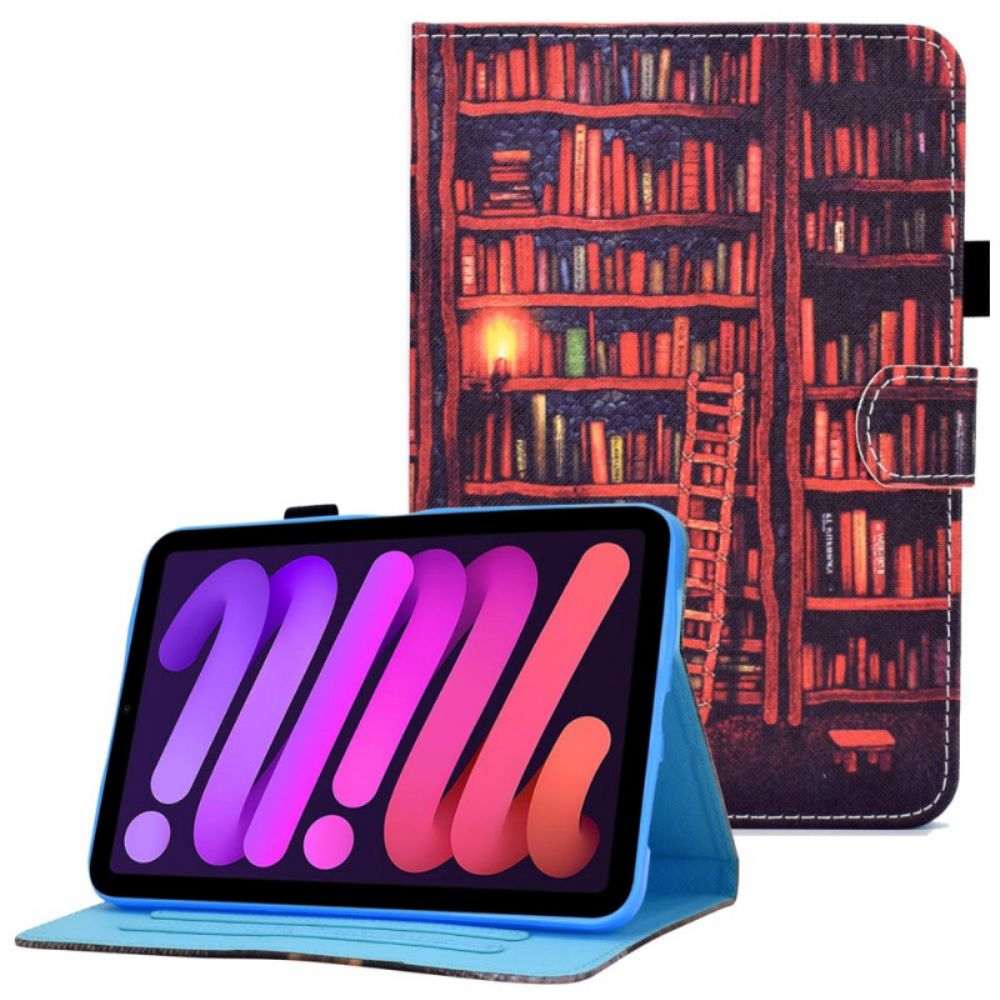 Lederhüllen Für iPad Mini 6 (2024) Bibliothek