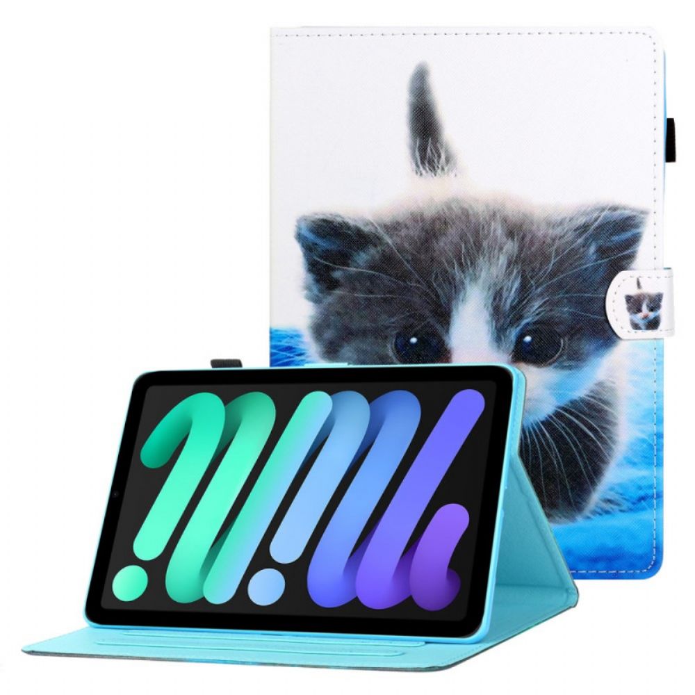 Lederhüllen Für iPad Mini 6 (2024) Emotionale Katze