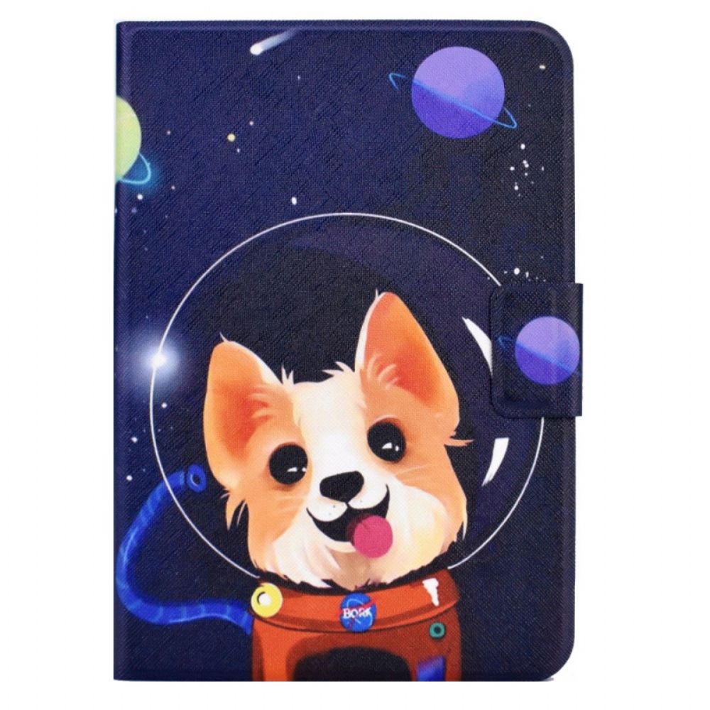 Lederhüllen Für iPad Mini 6 (2024) Weltraumhund