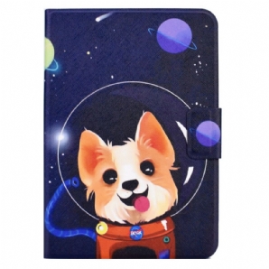 Lederhüllen Für iPad Mini 6 (2024) Weltraumhund