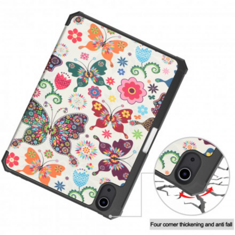 Schutzhülle Für iPad Mini 6 (2024) Vintage Flower Stifthalter