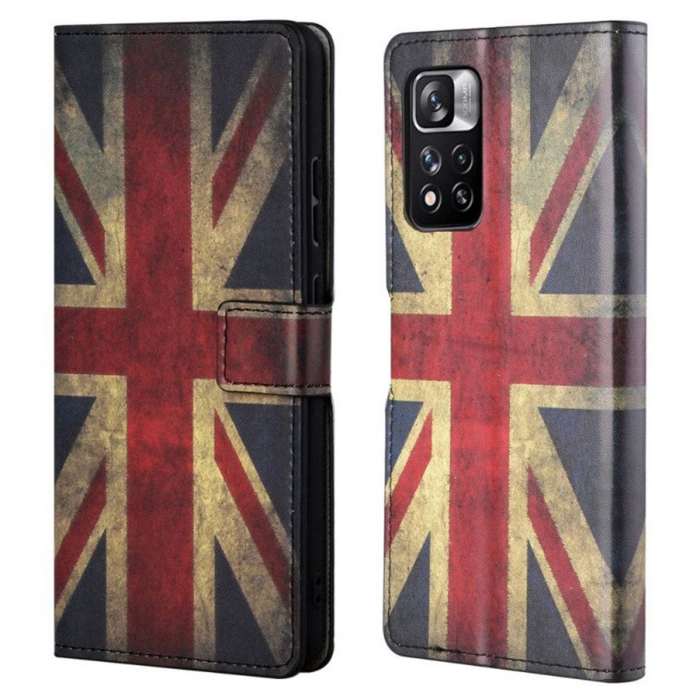 Flip Case Für Xiaomi Redmi Note 11 Pro / 11 Pro 5G England-flagge