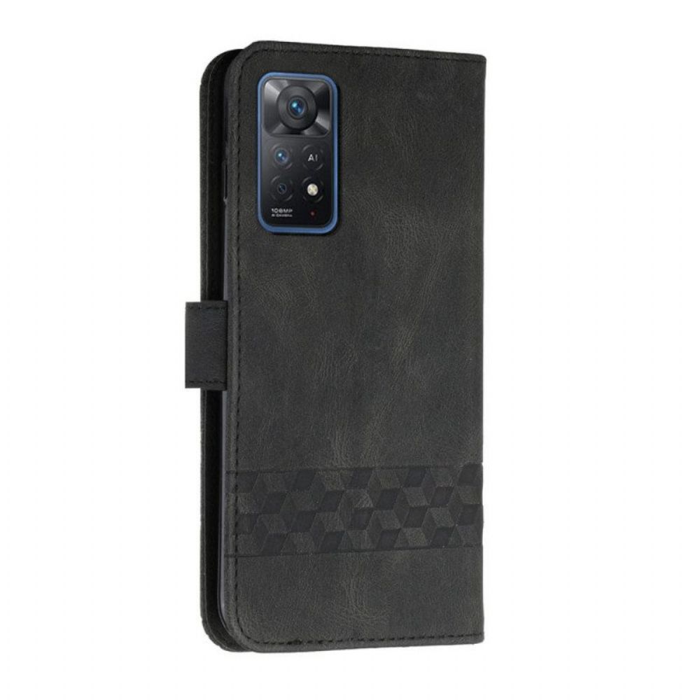 Flip Case Für Xiaomi Redmi Note 11 Pro / 11 Pro 5G Fries-ledereffekt