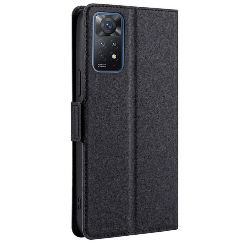 Flip Case Für Xiaomi Redmi Note 11 Pro / 11 Pro 5G Flip Case Klappe Doppelt. Neue Farben