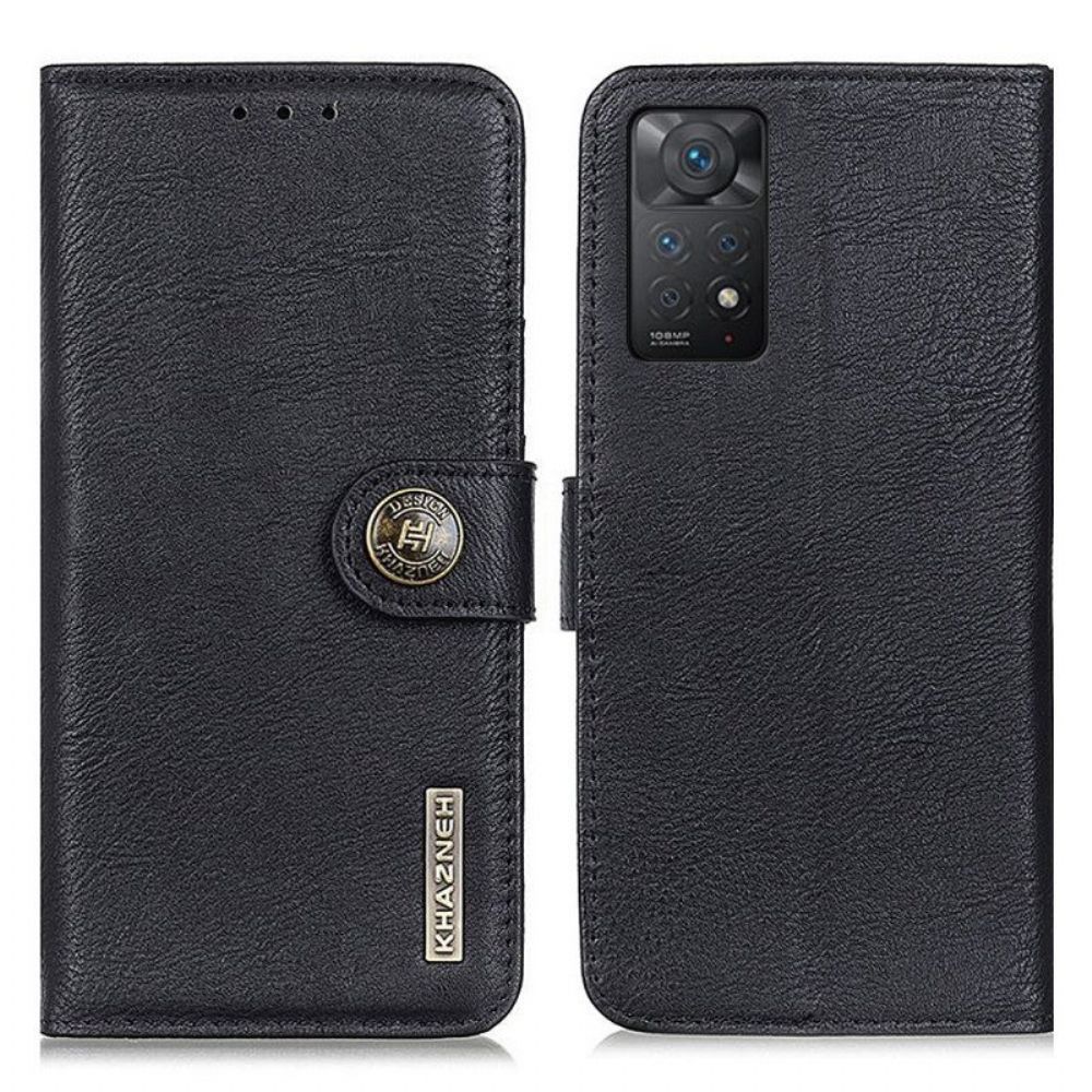 Flip Case Für Xiaomi Redmi Note 11 Pro / 11 Pro 5G Kunstleder Khazneh