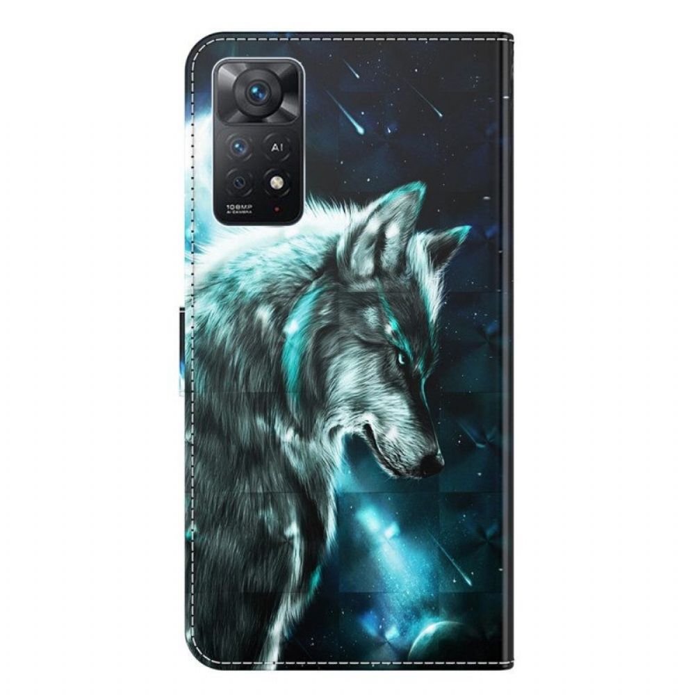 Flip Case Für Xiaomi Redmi Note 11 Pro / 11 Pro 5G Majestätischer Wolf